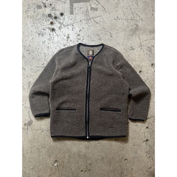 RARE! Vintage Nike‎ ACG Deep Pile Fleece Full-zip Jacket Cardigan Women’s Size S